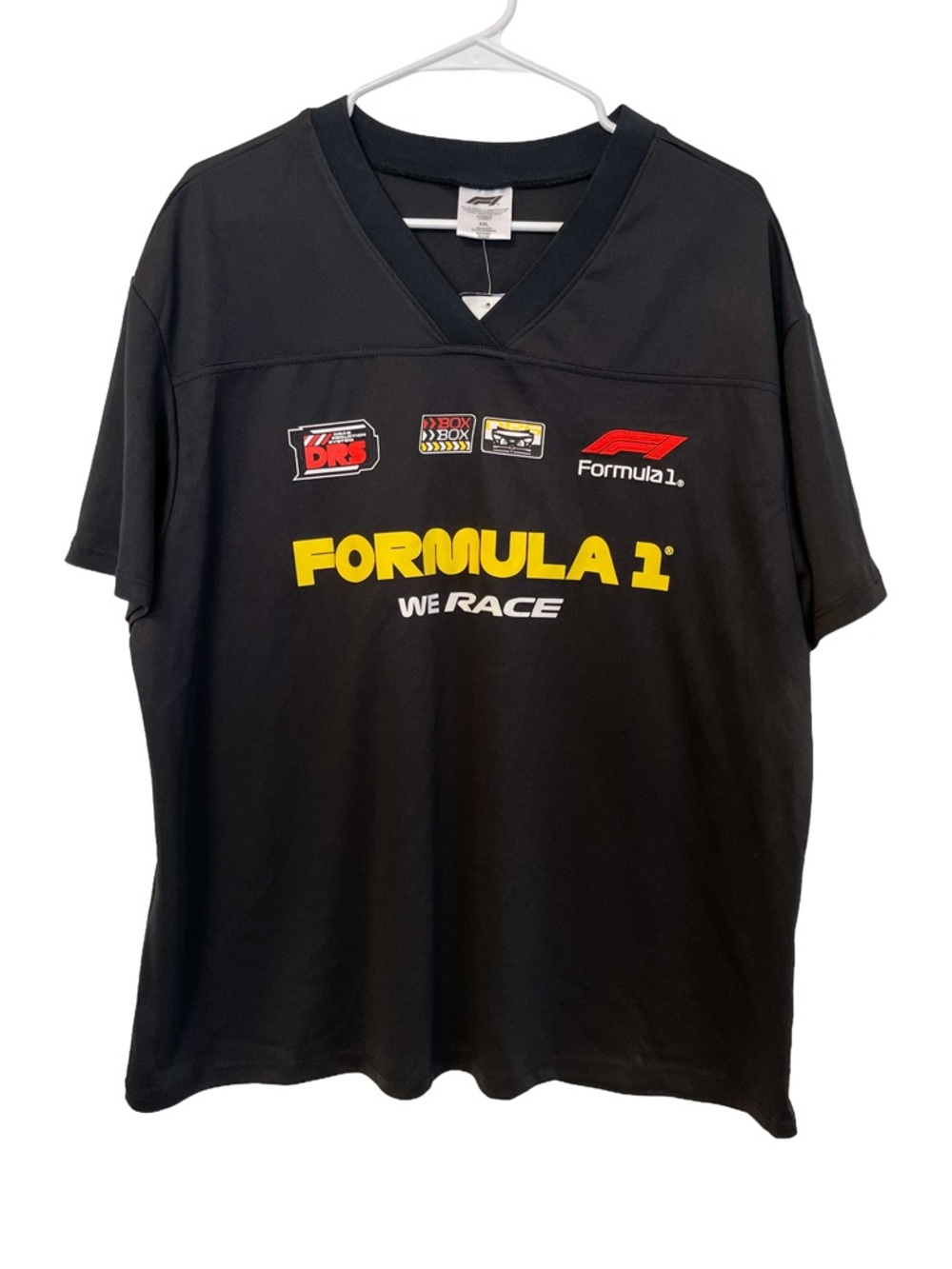 Hybrid Apparel Black Formula 1 We Race Short Sleeve Tee XXL NWT
